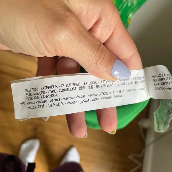 ZARA Printed Shimmery Midi Kaftan Dress in Kelly Green Women’s Size Medium NWT - Picture 12 of 13